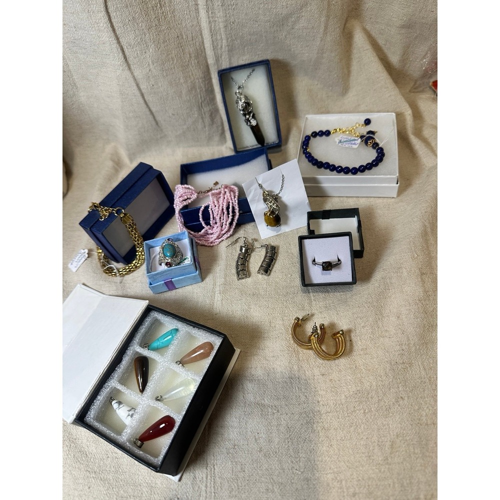Jewelry Bundle 9 items, Rings, Bracelets, Pendants,  NEW & PREOWNED CLOSEOUT